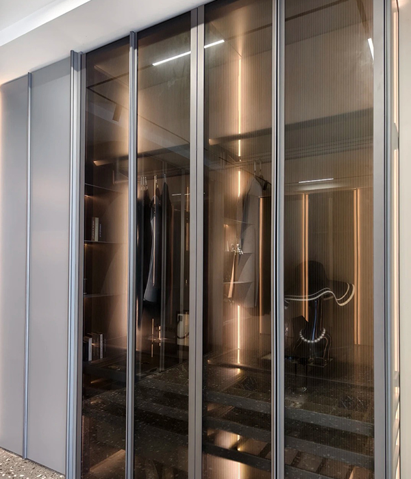 Glass Door Wardrobe Detail